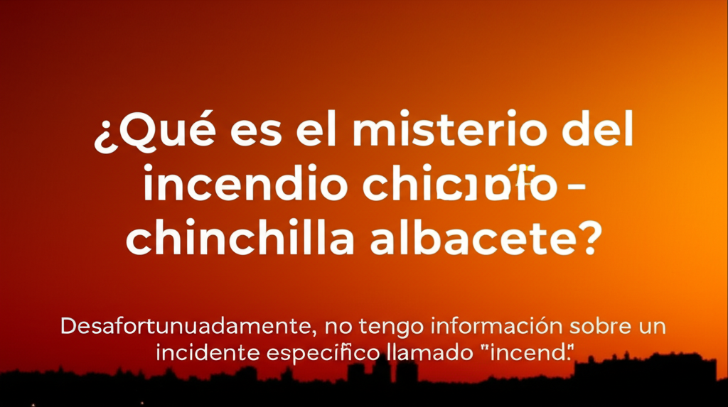Imagen de Incendio En Albacete