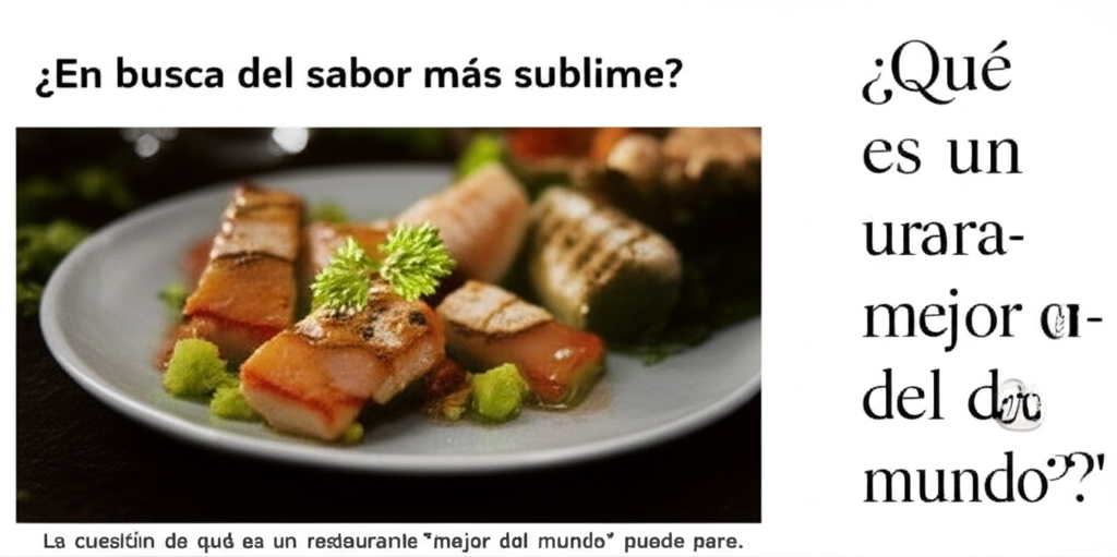 Imagen de Mejor Restaurante Del Mundo
