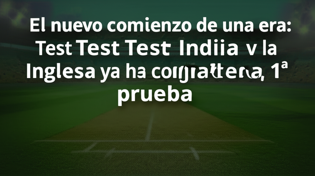 Imagen de India Vs Inglaterra