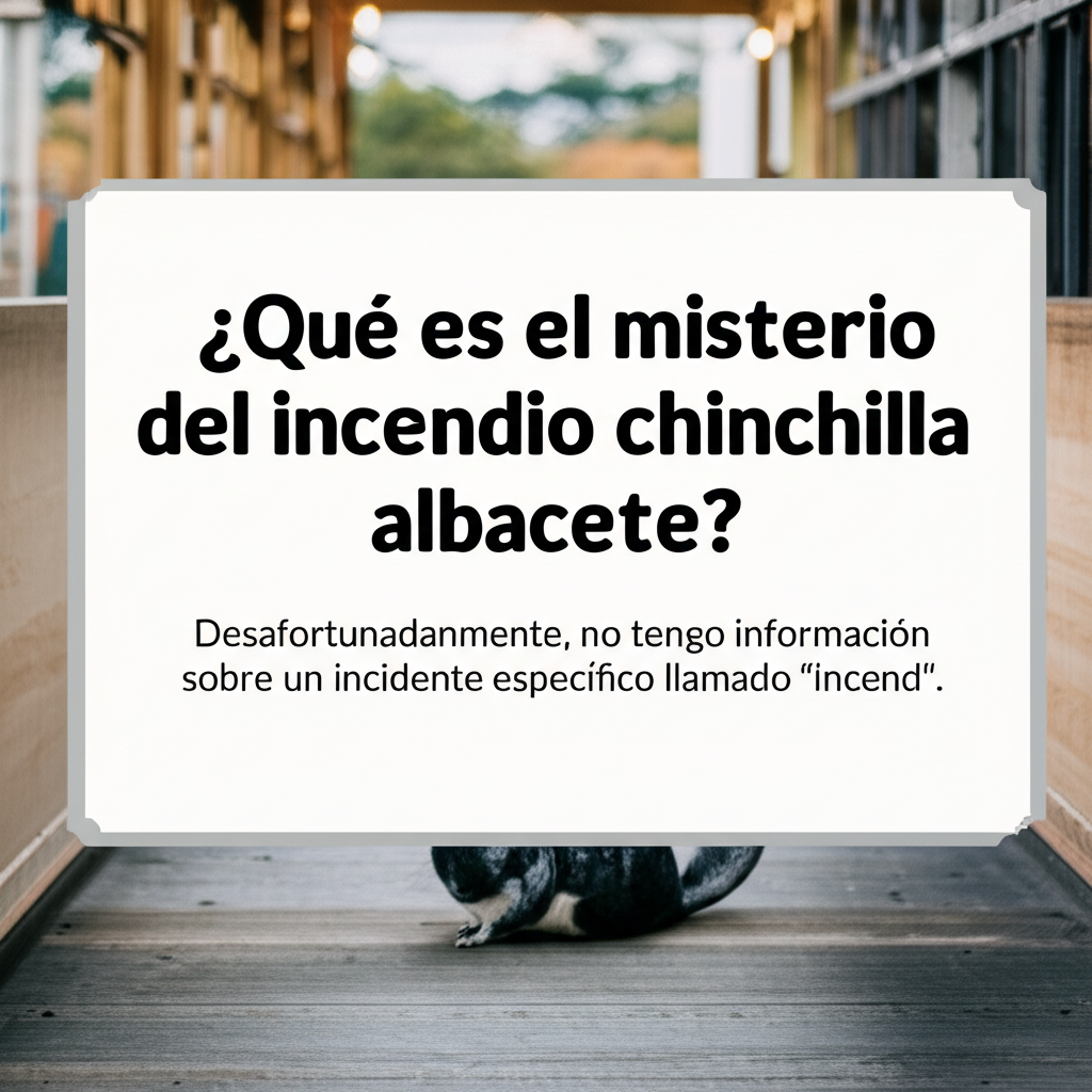 Vivir con incendios de chinchillas: el drama cotidiano en Albacete | Incendio En Albacete